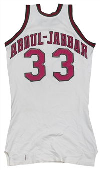 1971-73 Kareem Abdul-Jabbar Game Used Photo Matched Milwaukee Bucks Home Jersey (Mears A9, Abdul-Jabbar LOA & Sports Investors)